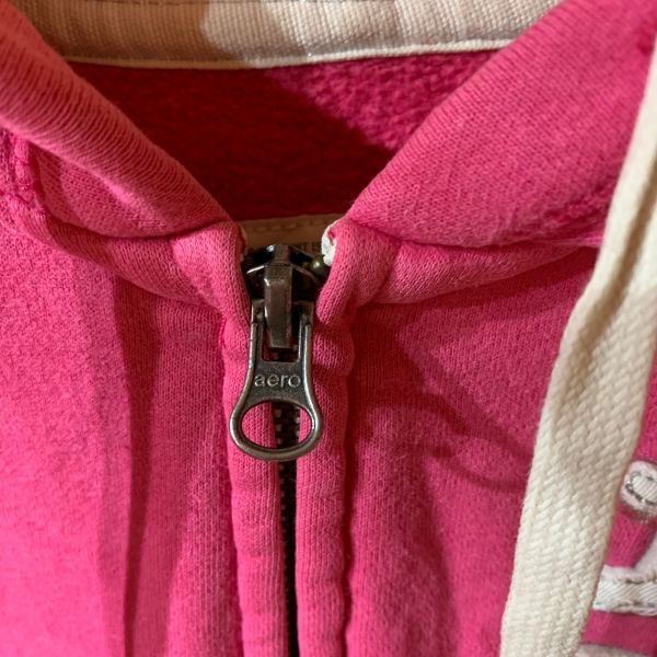 [KWT3026] AEROPOSTALE с капюшоном . Zip Parker женский розовый M 60