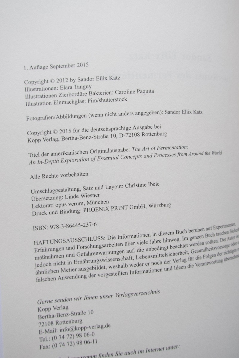 Die Kunst des Fermentierens (Kopp) Sandor Ellix Katz著 ドイツ語 発酵の芸術☆ - 洋書、外国語書籍 Die Kunst des Fermentierens (Kopp) Sandor Ellix Katz著 ドイツ語 発酵の芸術☆ - 洋書、外国語書籍