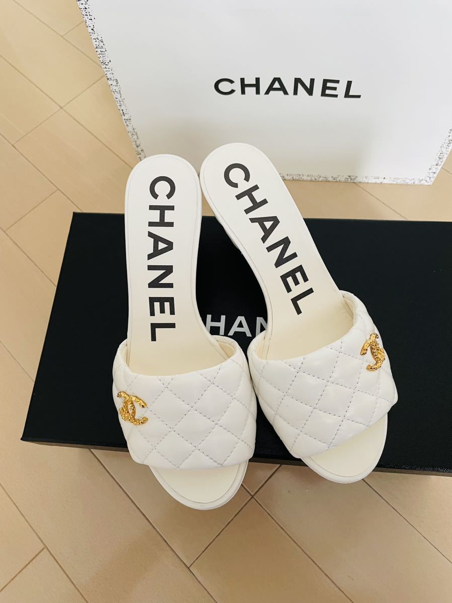 選べる２個セット CHANEL シャネル 35〔22cm〜22.5cm〕サンダル ロゴ