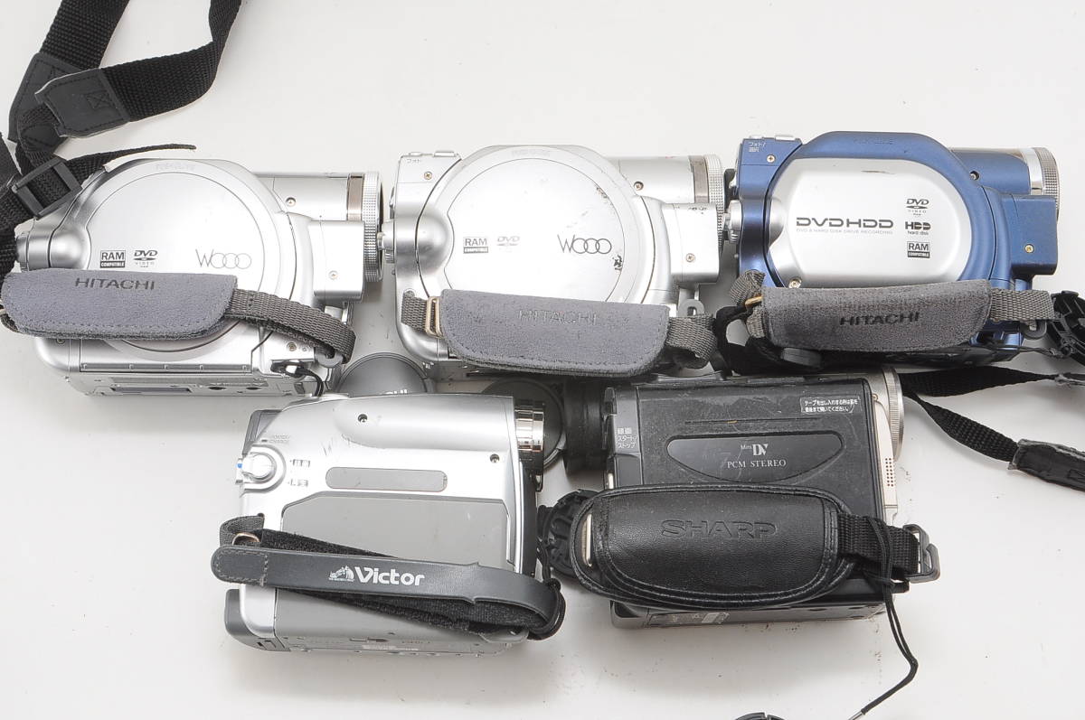 [CB30]ビデオカメラ大量まとめセット Canon Panasonic Victor SHARP HITACHI など miniDV ミニDV デジタルビデオカメラ ジャンクの画像9