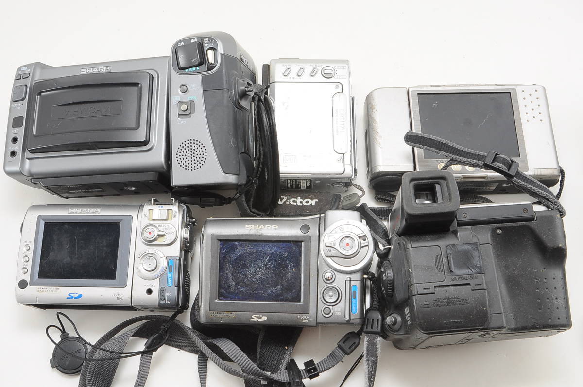 [CB30]ビデオカメラ大量まとめセット Canon Panasonic Victor SHARP HITACHI など miniDV ミニDV デジタルビデオカメラ ジャンクの画像3