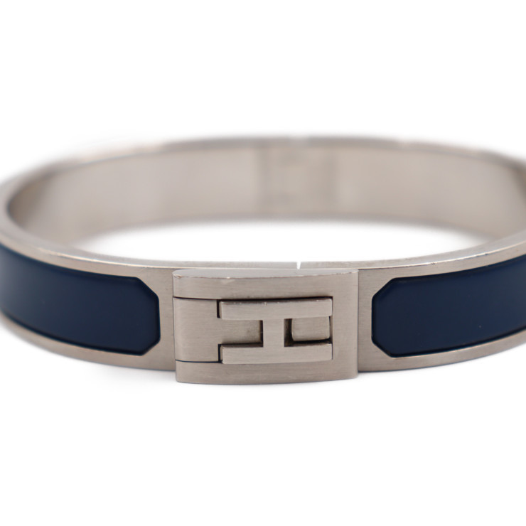 HERMES エルメス ジェットバングル ブレスレット メタル シルバー