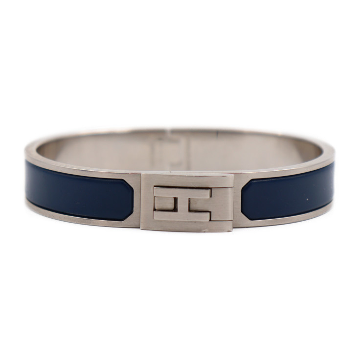 HERMES エルメス ジェットバングル ブレスレット メタル シルバー