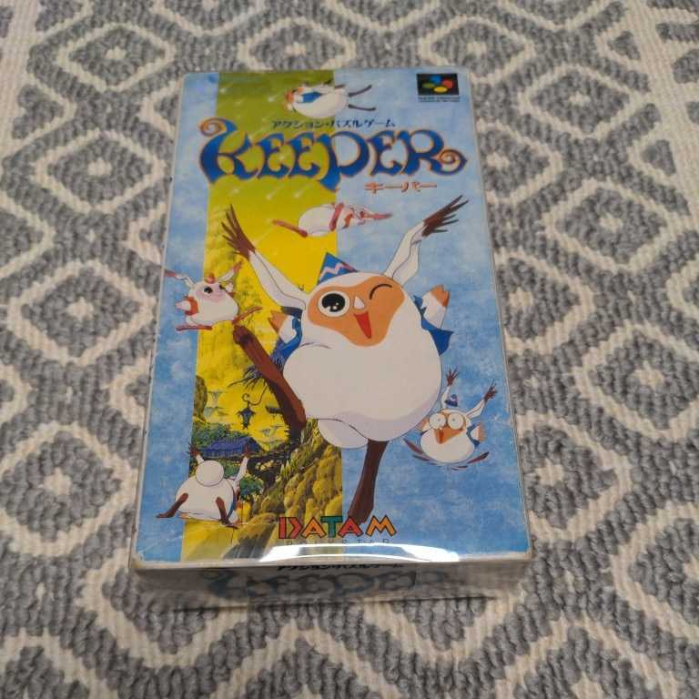 箱説付き『 KEEPER キーパー 』 同梱可能 SFC スーパーファミコン ファミコン FC スーファミ 取説 説明書 箱