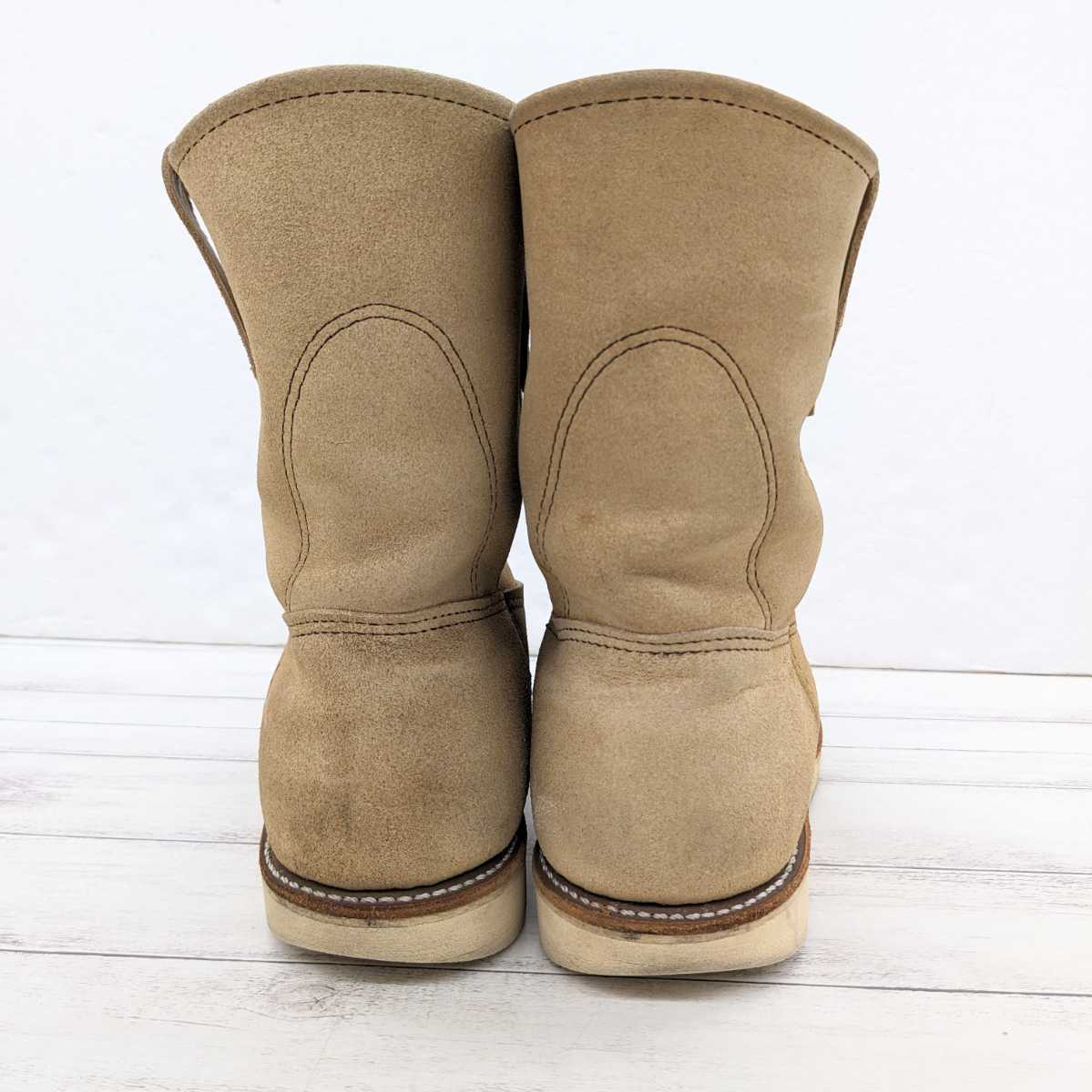 RED WING レッドウイング ペコスブーツ 8168 スエード ベージュ US9.5 27.5cm_画像5