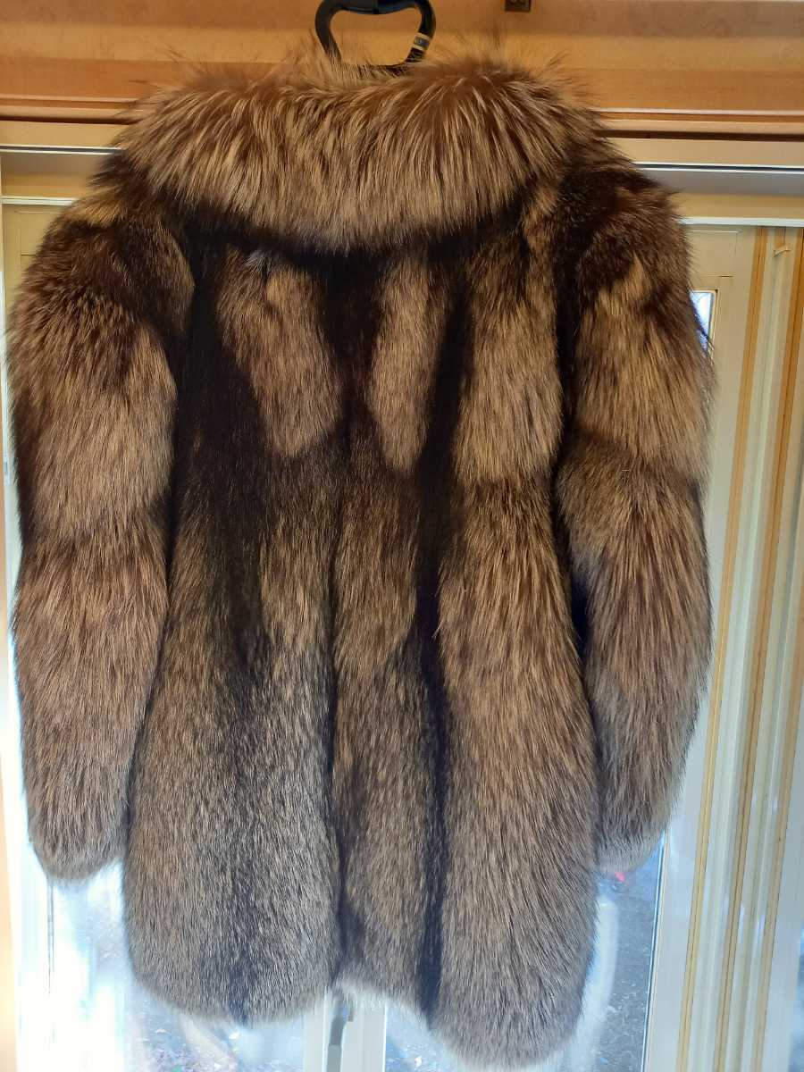 毛皮 SAGA サガフォックス 15号 シルバーフォックス 毛皮コート FOX 