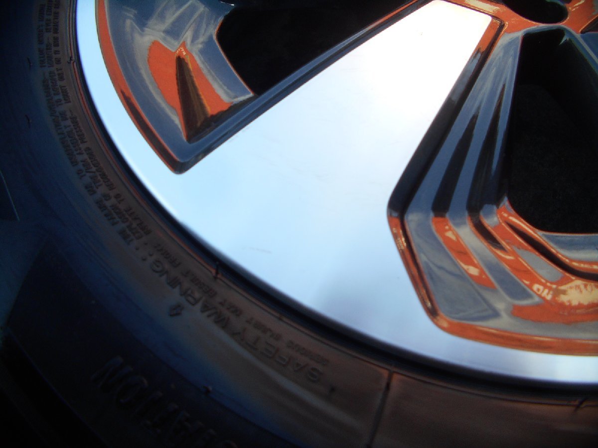 PCD100 スバル純正 ブラポリ MAT 7j/+48 ハブ約56㎜ ブリヂストン ブリザック DM-V3 225/65R17 製造19年 約9分山 4本セット! 中古_画像4