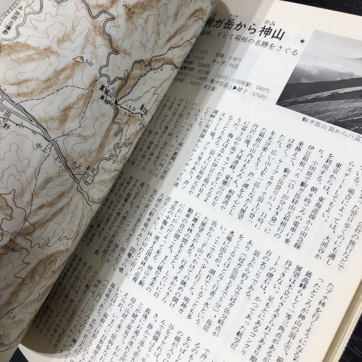 ち14 東京周辺土曜日曜ハイキング 昭和49年版 山と渓谷社 山域 コース 登山 箱根 高原 峠 マップ 地図 自然 資料 図鑑 レトロ_画像5