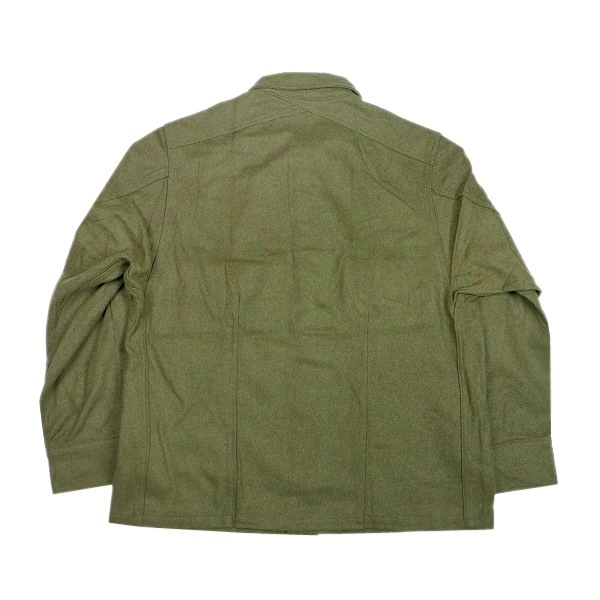デッドストック 50s US ARMY OG-108 ビンテージ ミリタリー ウール シャツ ジャケット アーミー ネイビー 米軍 軍物 古着 50年代 前期型の画像2