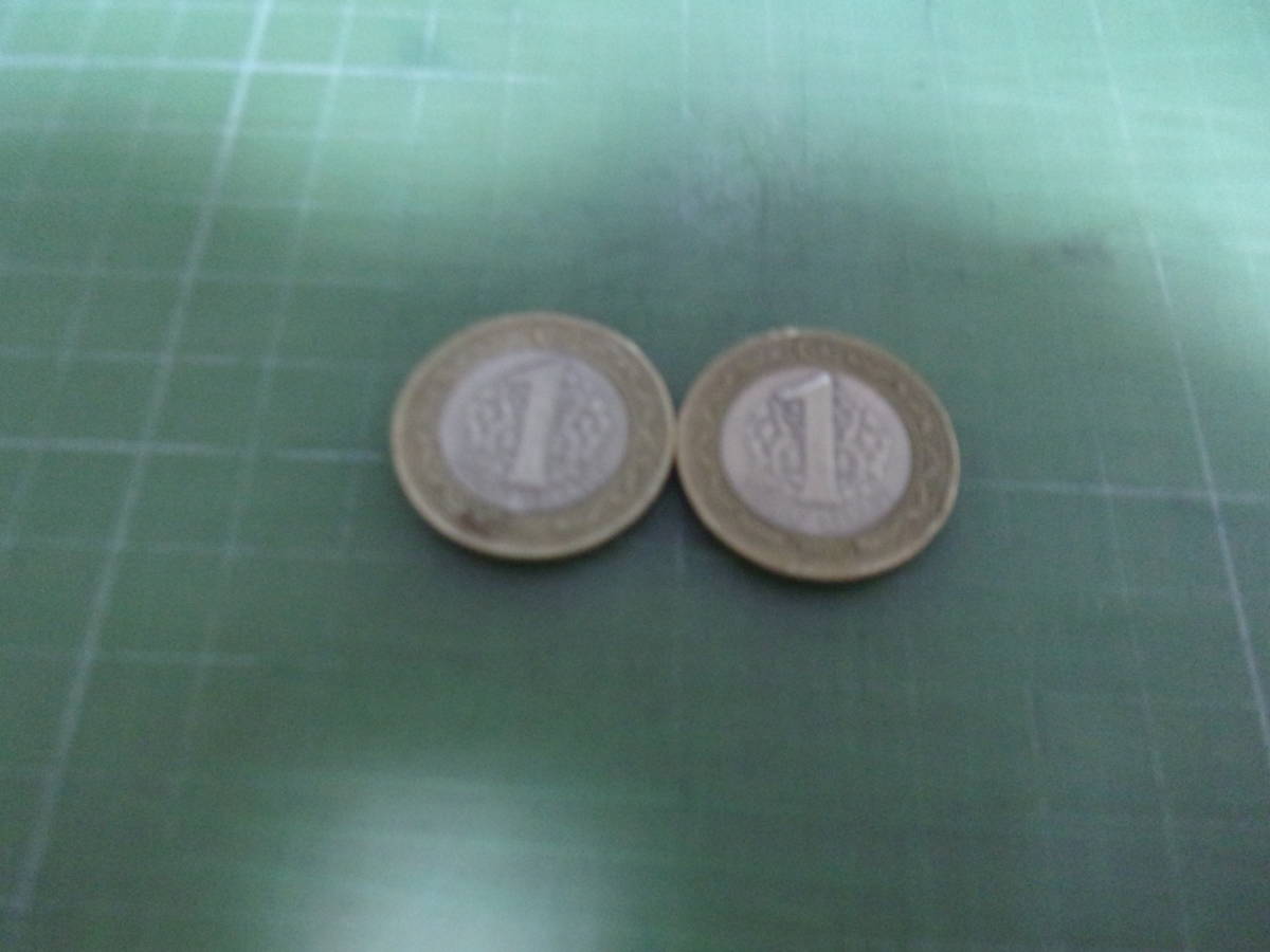 トルコ1リラ硬貨×2枚（2009年）の画像1