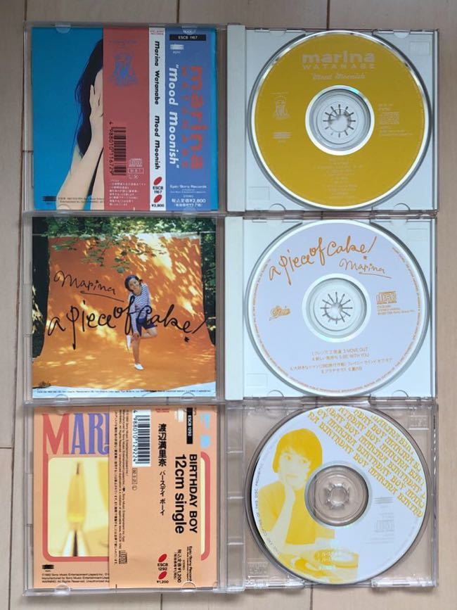 渡辺満里奈 CD 3枚セット「a piece of cake!」「mood moonish(帯付