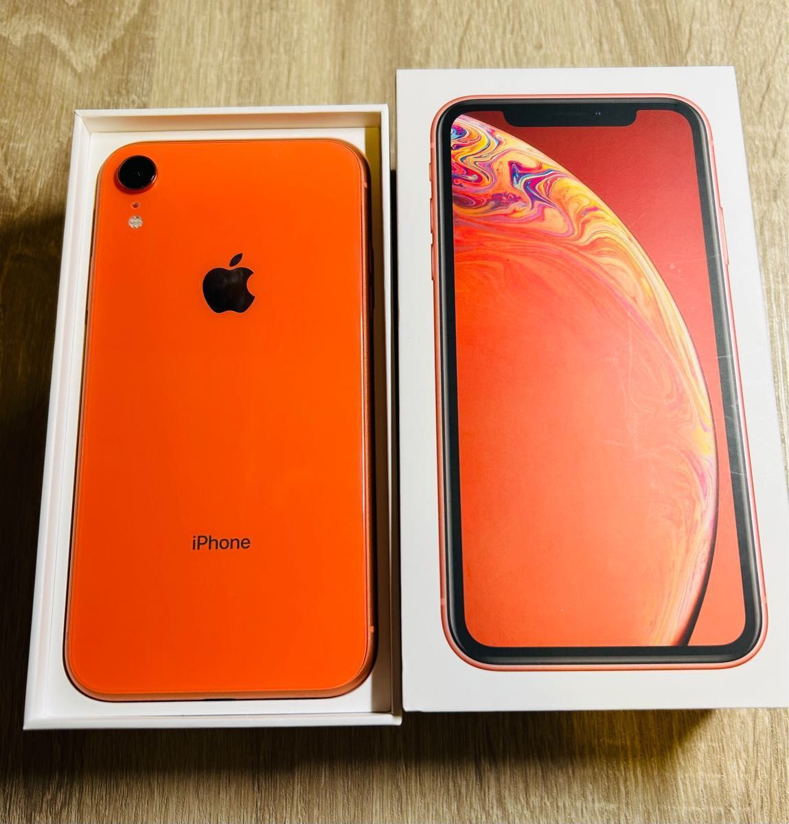 激安正規 XR iPhone Apple コーラル SIMロック解除済み 128GB