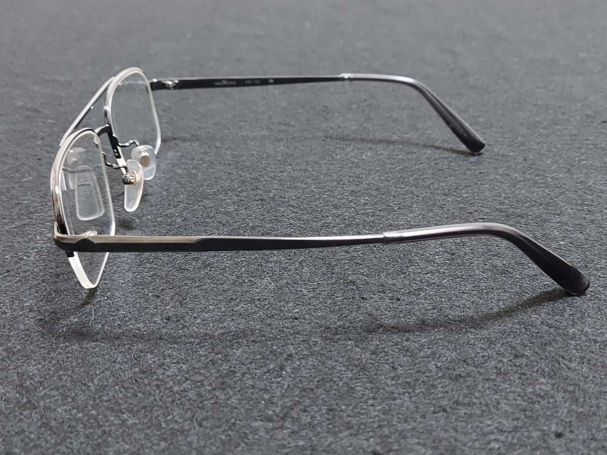 新品 ALLWAYS　メガネ　眼鏡　高級感　上品　ハーフリム　チタン　軽い　シルバー　ツーブリッジ_画像4
