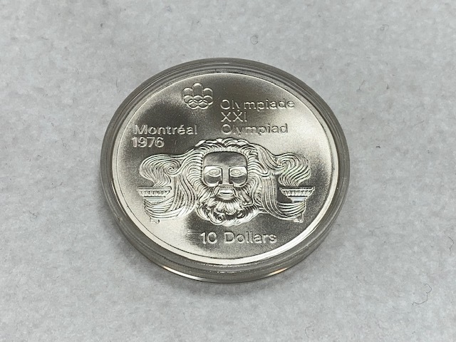 ※51280 カナダ モントリオールオリンピック 記念銀貨 4枚セット ケース付き 個人保管品の画像8
