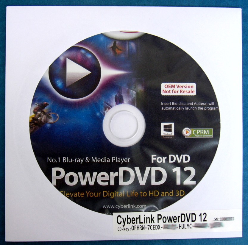 ★CPRM対応 正規 CyberLink PowerDVD１２ OEM版 Windows10可 ★_画像1