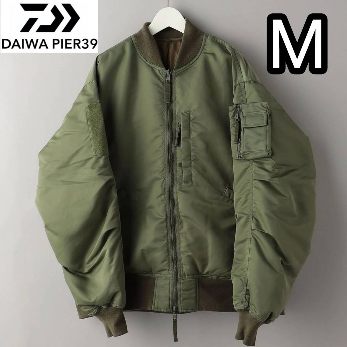 新品□22AW DAIWA PIER39 TECH REVERSIBLE MA-1 ダウンジャケット M ...