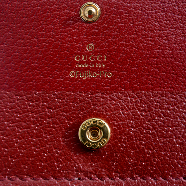  Gucci кошелек мужской женский Mini GGs шкив m футляр для карточек бумажник двойной бумажник Doraemon красный Brown 647788 GUCCI б/у 