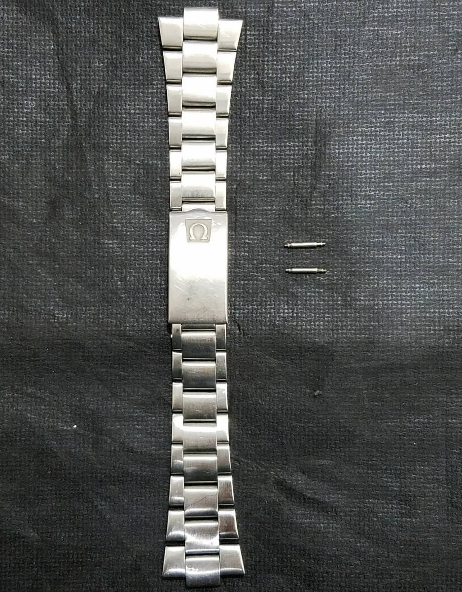 オメガSeamaster COSMIC 2000用ベルト⑪ STAINLESS STEEL Ω 1198/195 OMEGAシーマスター コスミック ステンレス レターパック(370円)対応_画像1