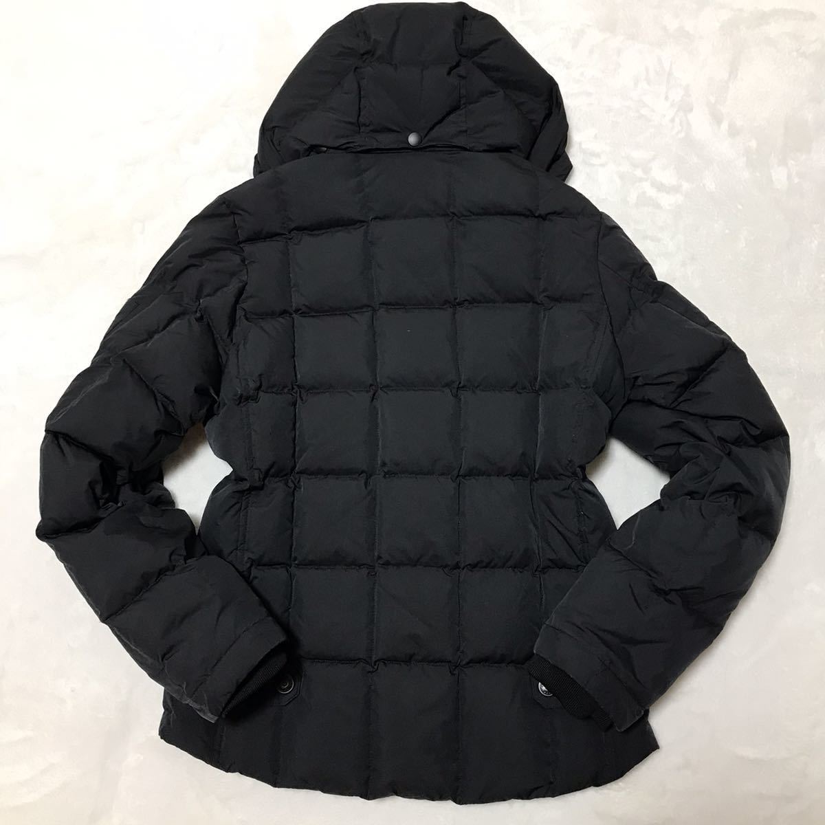 美品! nano universe ナノユニバース NISHIKAWA DOWN 西川ダウン ダウンジャケット ブラック 黒 L 2WAY フード着脱可 軽量 極暖 防寒!_画像8