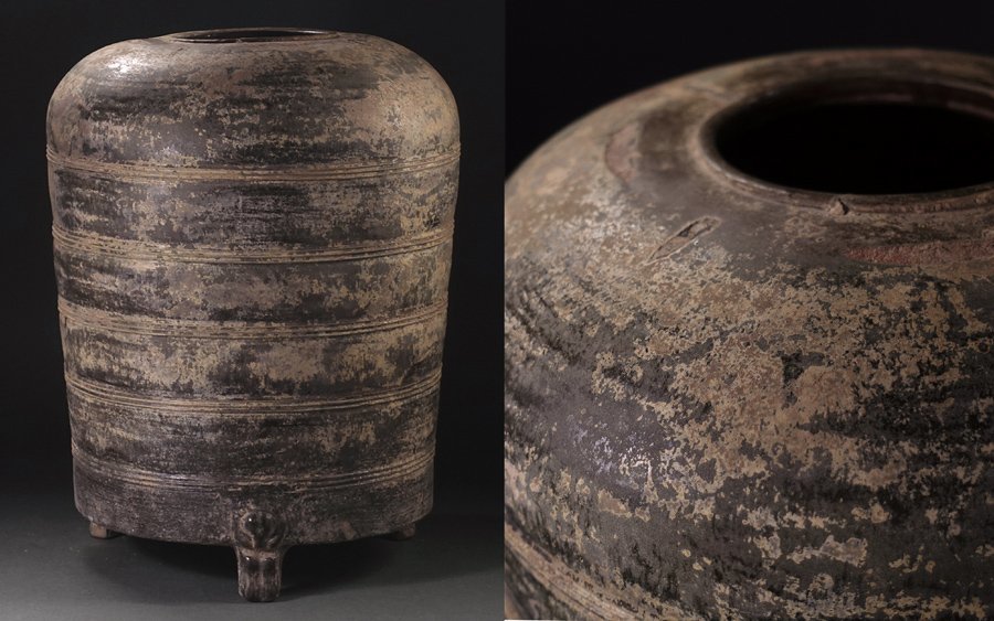 Yahoo!オークション - ∇花∇中国高古陶 2世紀後漢時代頃 漢緑釉円筒形