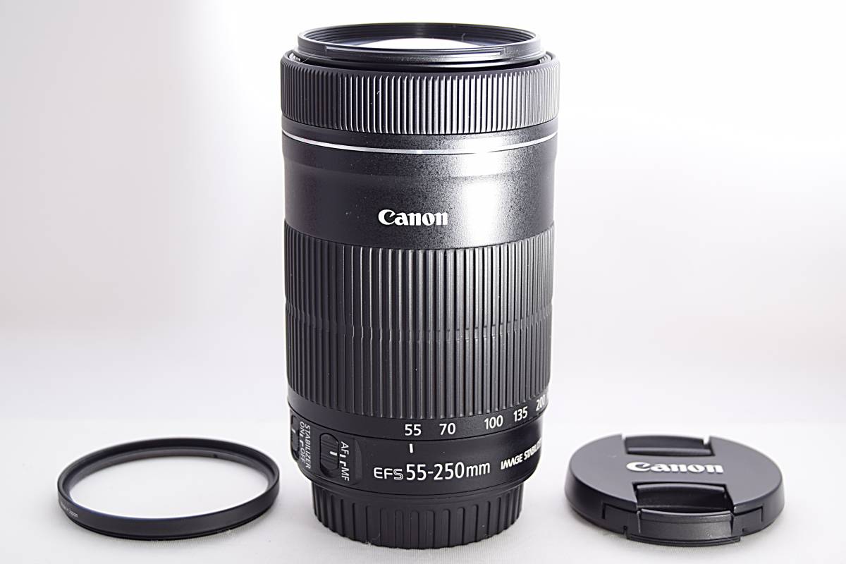 極美品Canon EF-S 55-250㎜ IS STM手振れ補正付き｜PayPayフリマ