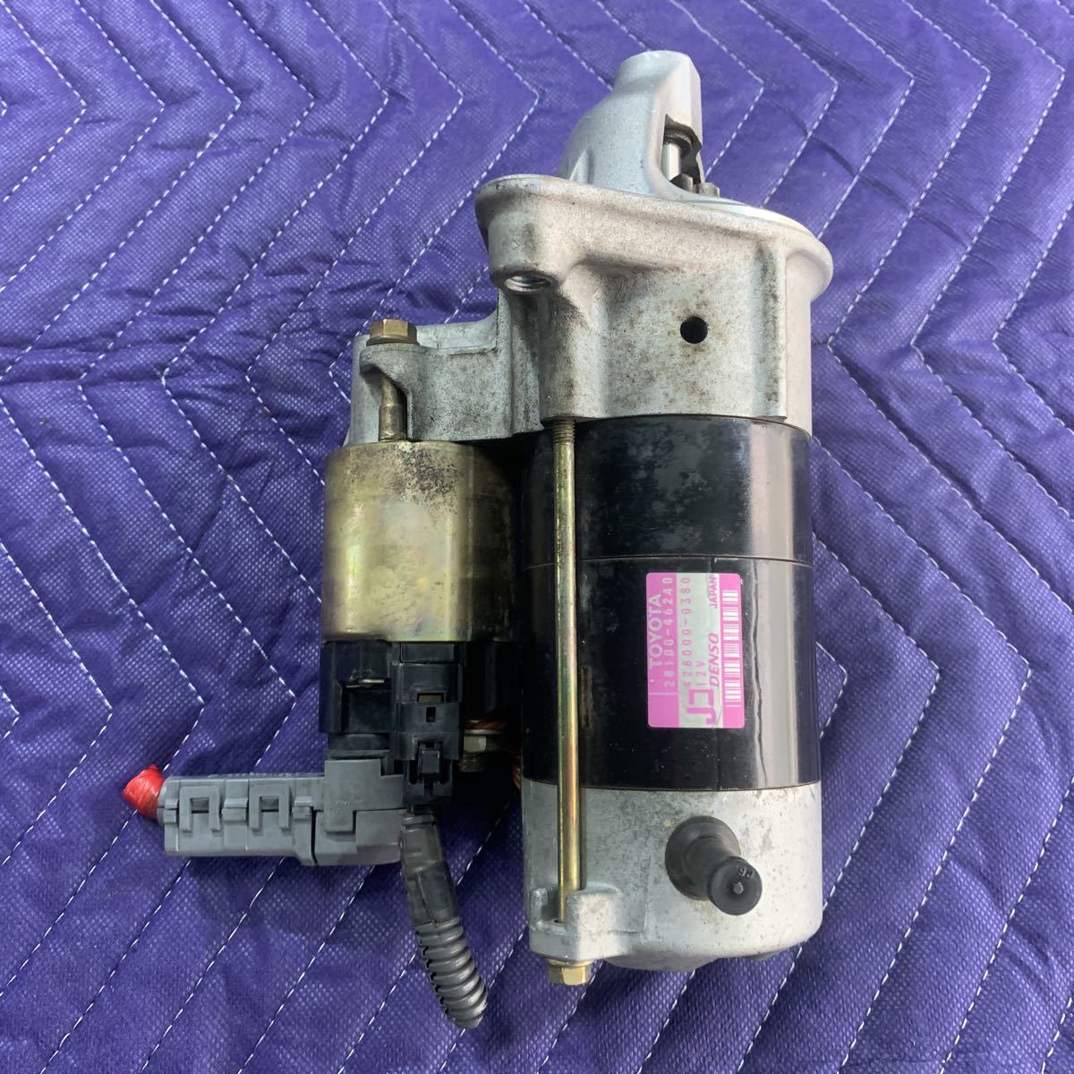 JZS175 17 Crown original starter motor 43000km remove operation verification goods JZS130 JZS131 JZS133 JZS135 JZS171 JZS173 JZS177 JZS179 starter 