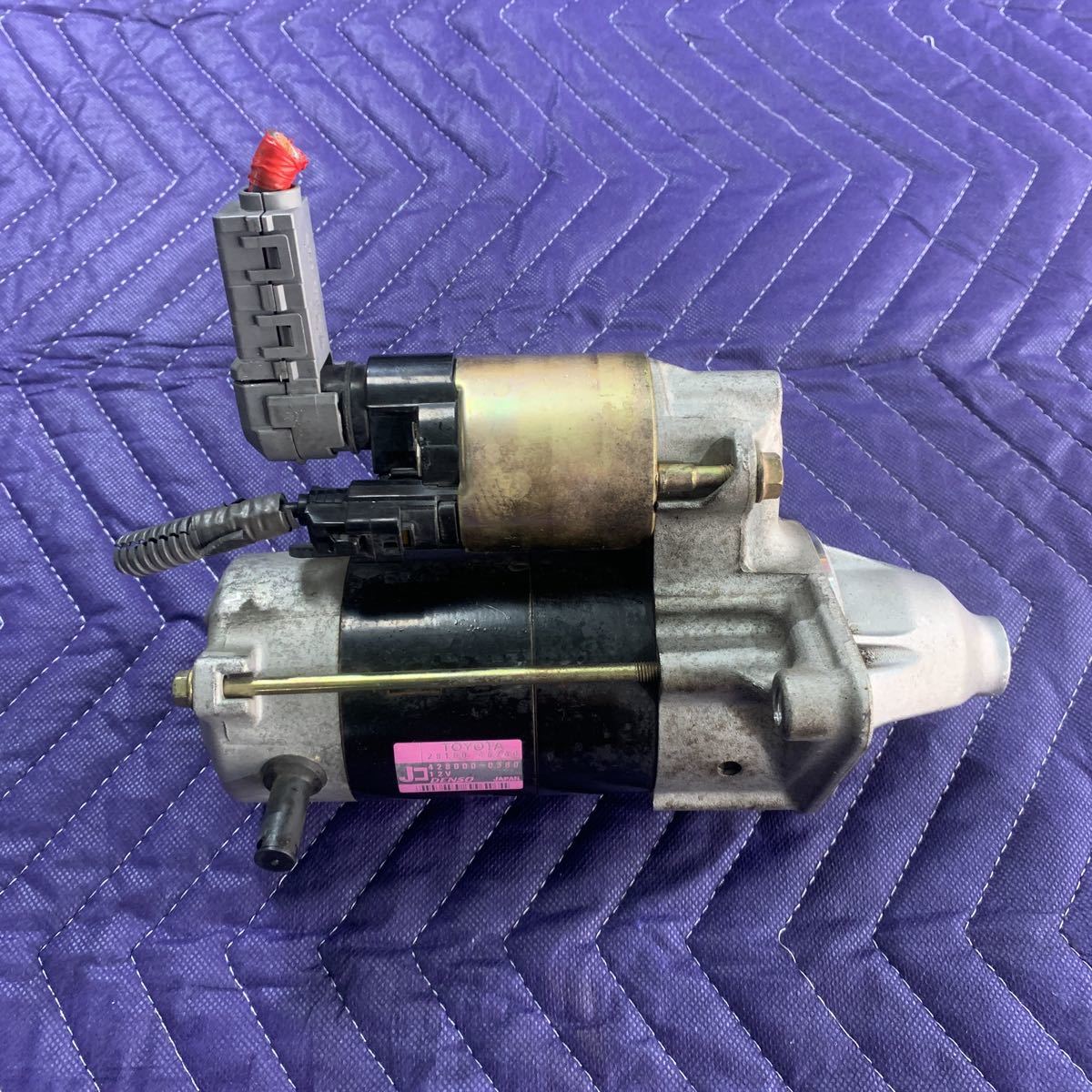 JZS175 17 Crown original starter motor 43000km remove operation verification goods JZS130 JZS131 JZS133 JZS135 JZS171 JZS173 JZS177 JZS179 starter 