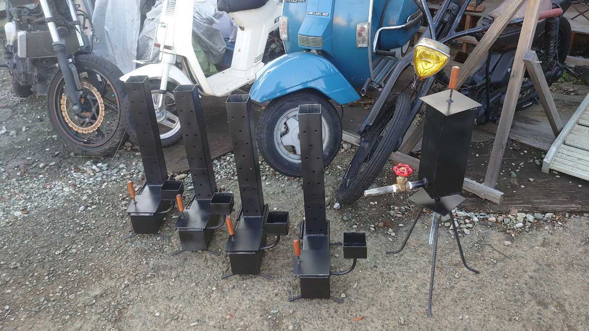 受注製作】 廃油ストーブ No 205 自然吸気 電源不要 ロケット 受注製作】 廃油ストーブ No 205 自然吸気 電源不要 ロケット