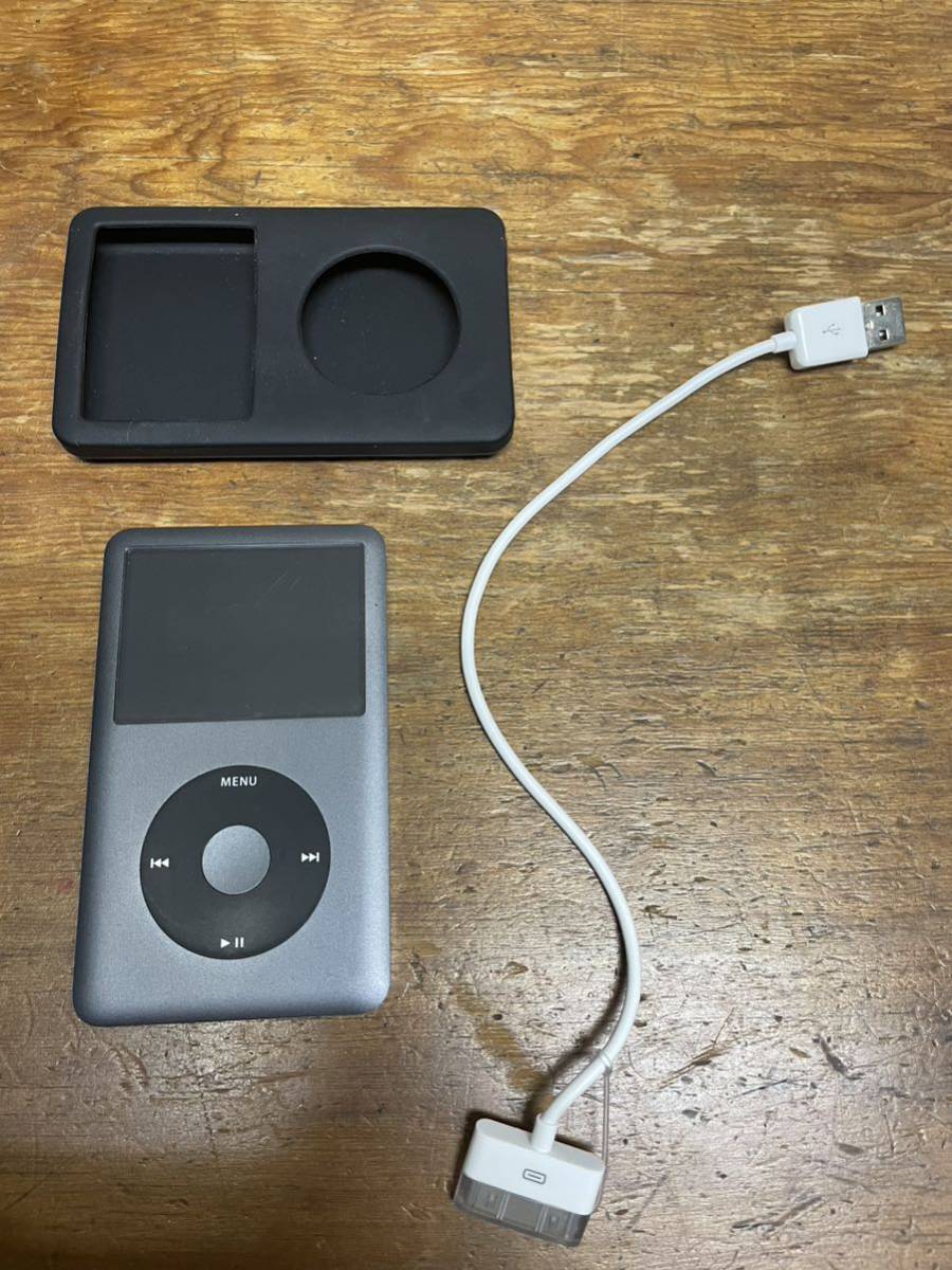 柔らかな質感の iPod classic 第7世代 160GBからSD256GBにシルバー 銀