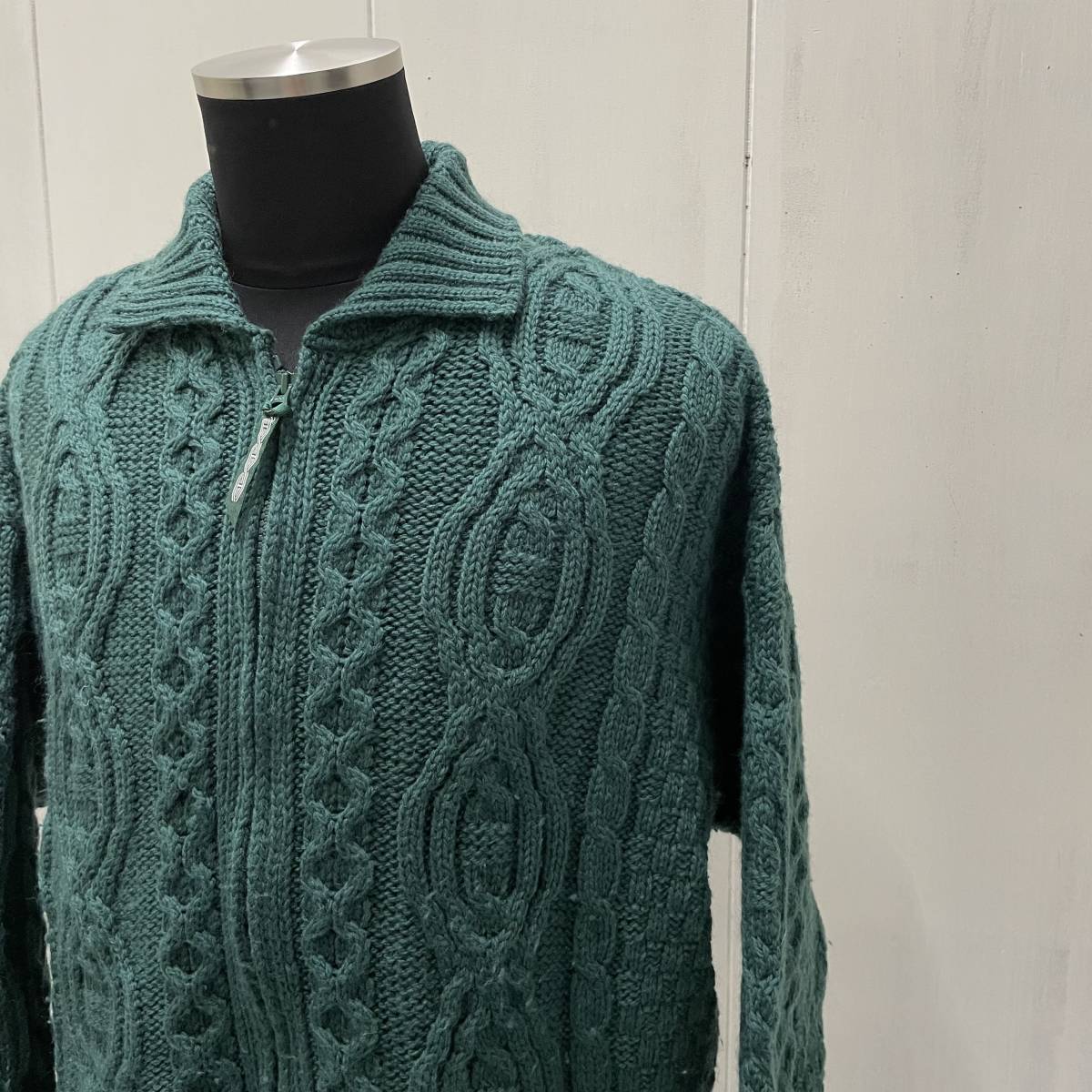 充実の品 アイルランド製 カーディガン ニット ジップアップ crofts