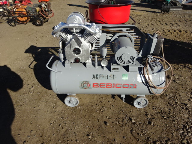 1737 茨城 日立 コンプレッサー 2.2kw 100L