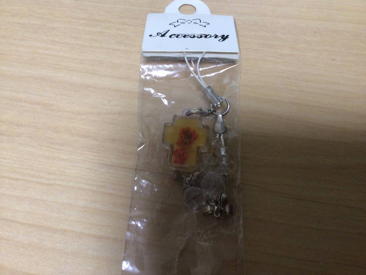 ④⑧新品★押し花 アクリル 根付けストラップ_画像2