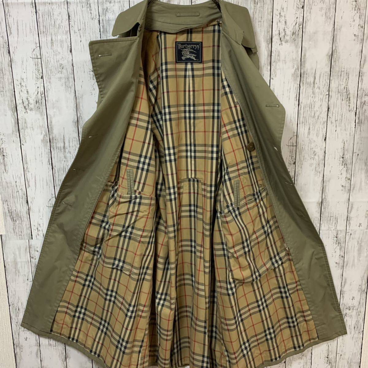 BURBERRY トレンチコート ノバチェック バーバリー XL以上_画像4