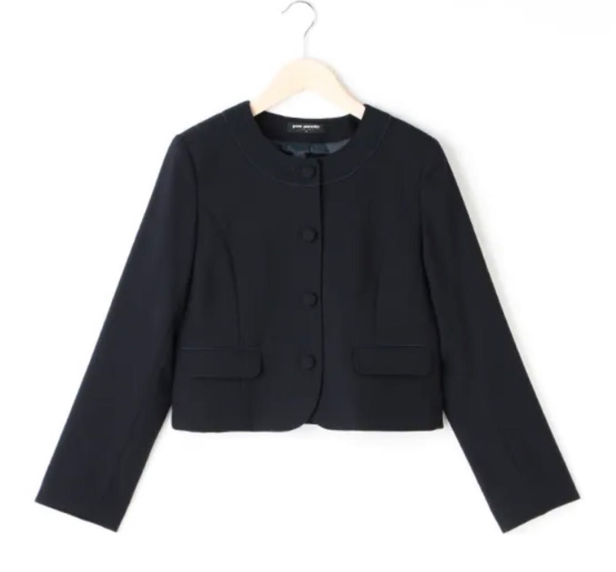 ポンポネット ジュニア 女の子 M/150 紺 グレー 受験 面接 卒服 ポンポネット ジュニア 女の子 M/150 紺 グレー 受験 面接 卒服
