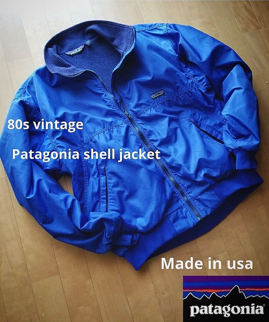 80s 三角タグ パタゴニア シェルJk Patagonia USA製　2XL ナイロンジャケット