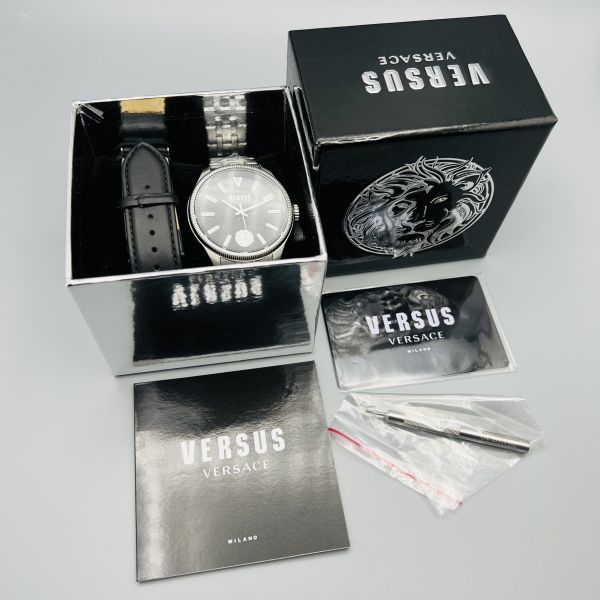 ヤフオク! - 革バンド変更可能 付属有 新品 Versus Versace