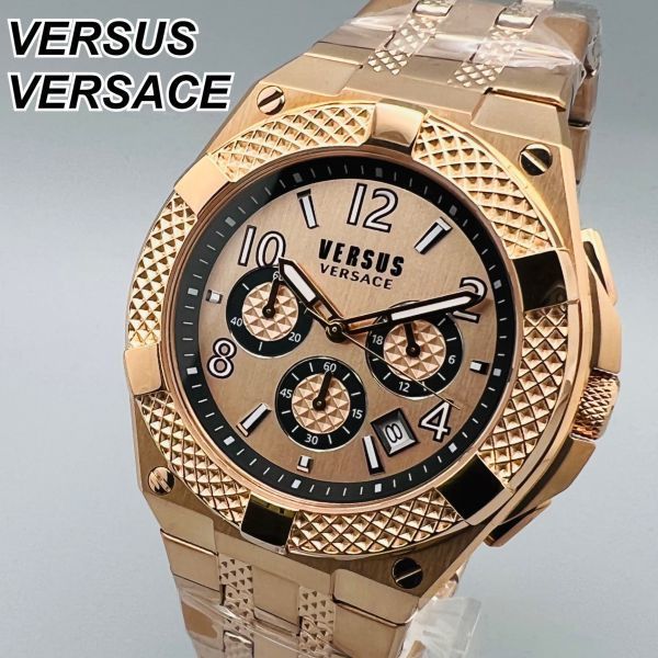 ヴェルサスヴェルサーチ メンズ腕時計 Versace ゴールド 海外 ホワイト-