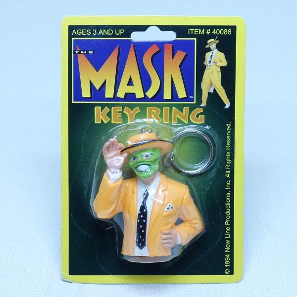 055D ジャンク 現状 希少 レア 1994 THE MASK KEY RING ザ マスク キーリング 40086_画像1