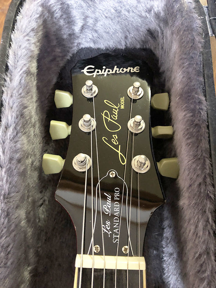 (送料無料)【5006】ハードケース付き ギブソンペグ slash アルニコPRO搭載 Epiphone レスポールスタンダードプロ エレキギター