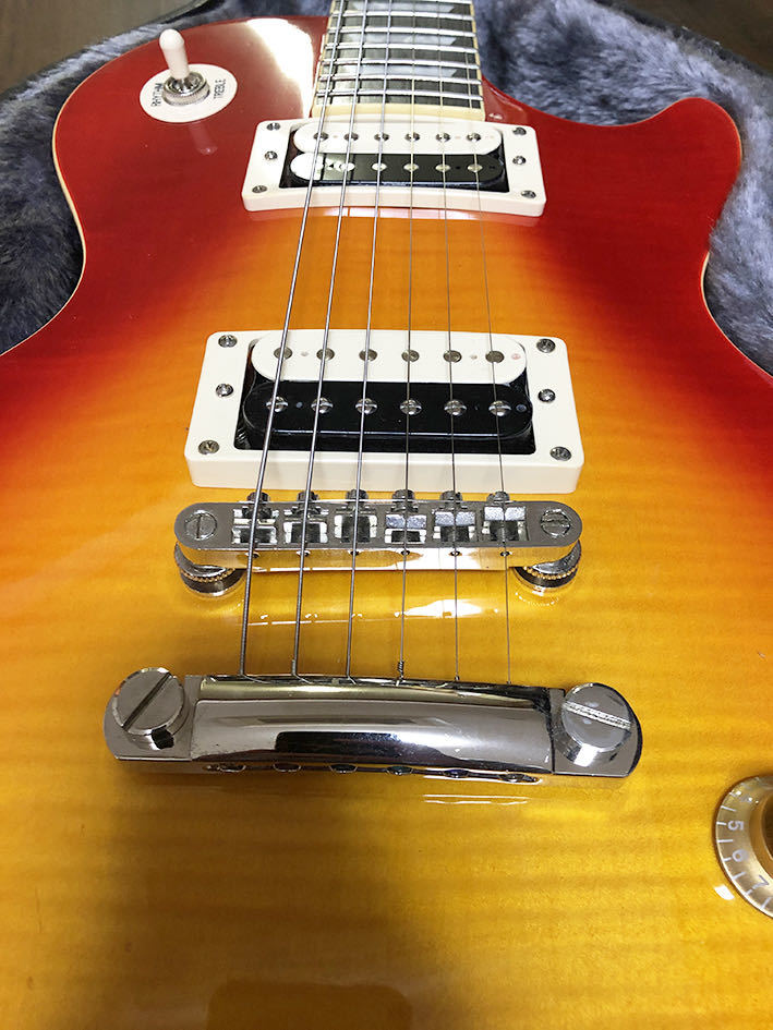 （送料無料）【5006】ハードケース付き　ギブソンペグ　slash アルニコPRO搭載　Epiphone　レスポールスタンダードプロ　エレキギター