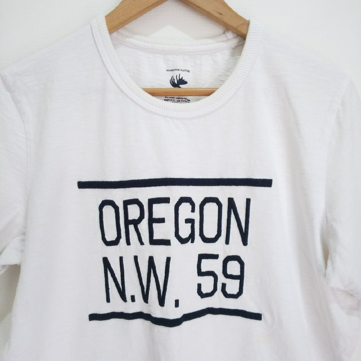 w^)b エルケクス 半袖 Tシャツ トップス プルオーバー ホワイト ELKEX