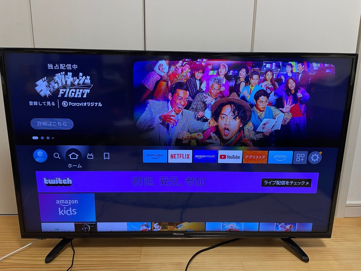 美品 43型 液晶テレビ HISENSE HJ43K3120 ハイセンス