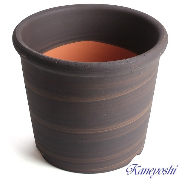 植木鉢 陶器 おしゃれ サイズ 安くて丈夫 ６号 １８．５ｃｍ Ｓポット ブラウン 鉢