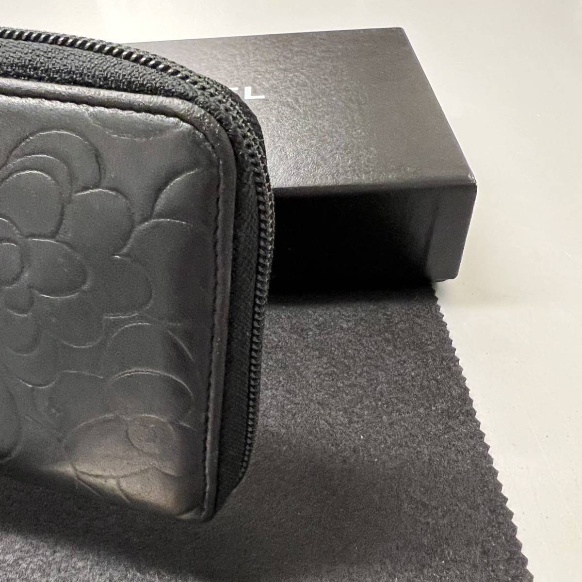 ヤフオク! - 未使用に近い シャネル CHANEL カメリア 財布 長...