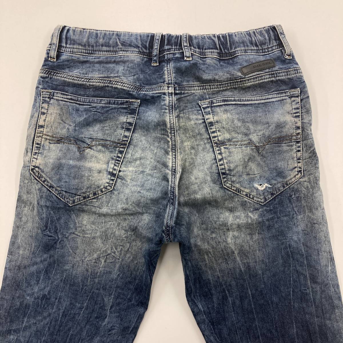 DIESEL Jogg Jeans NARROT ダメージ加工 ジョグジーンズ メンズ W28 ディーゼル ジョガーパンツ スウェットデニムパンツ 2120288の画像7
