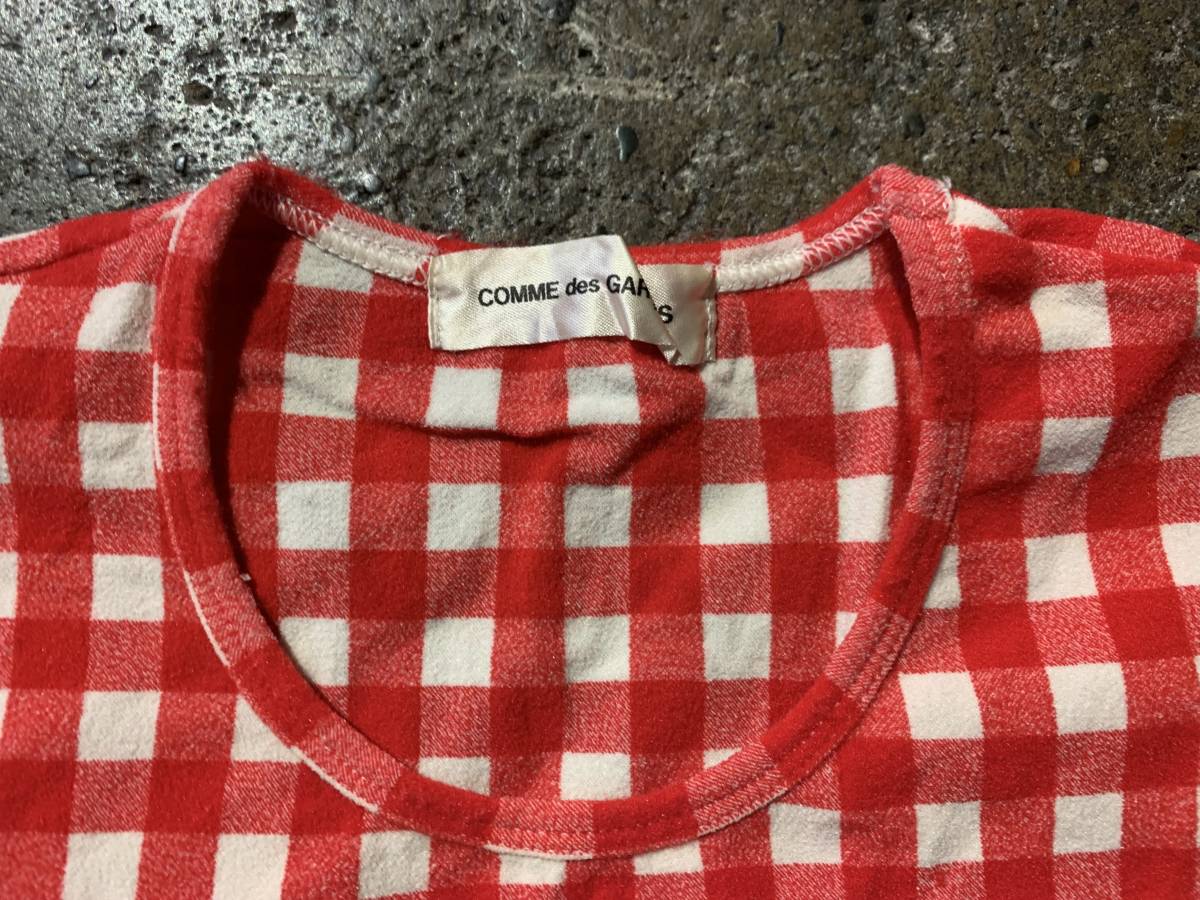 COMME des GARCONS 97SS ギンガムチェックカットソー コムデギャルソン
