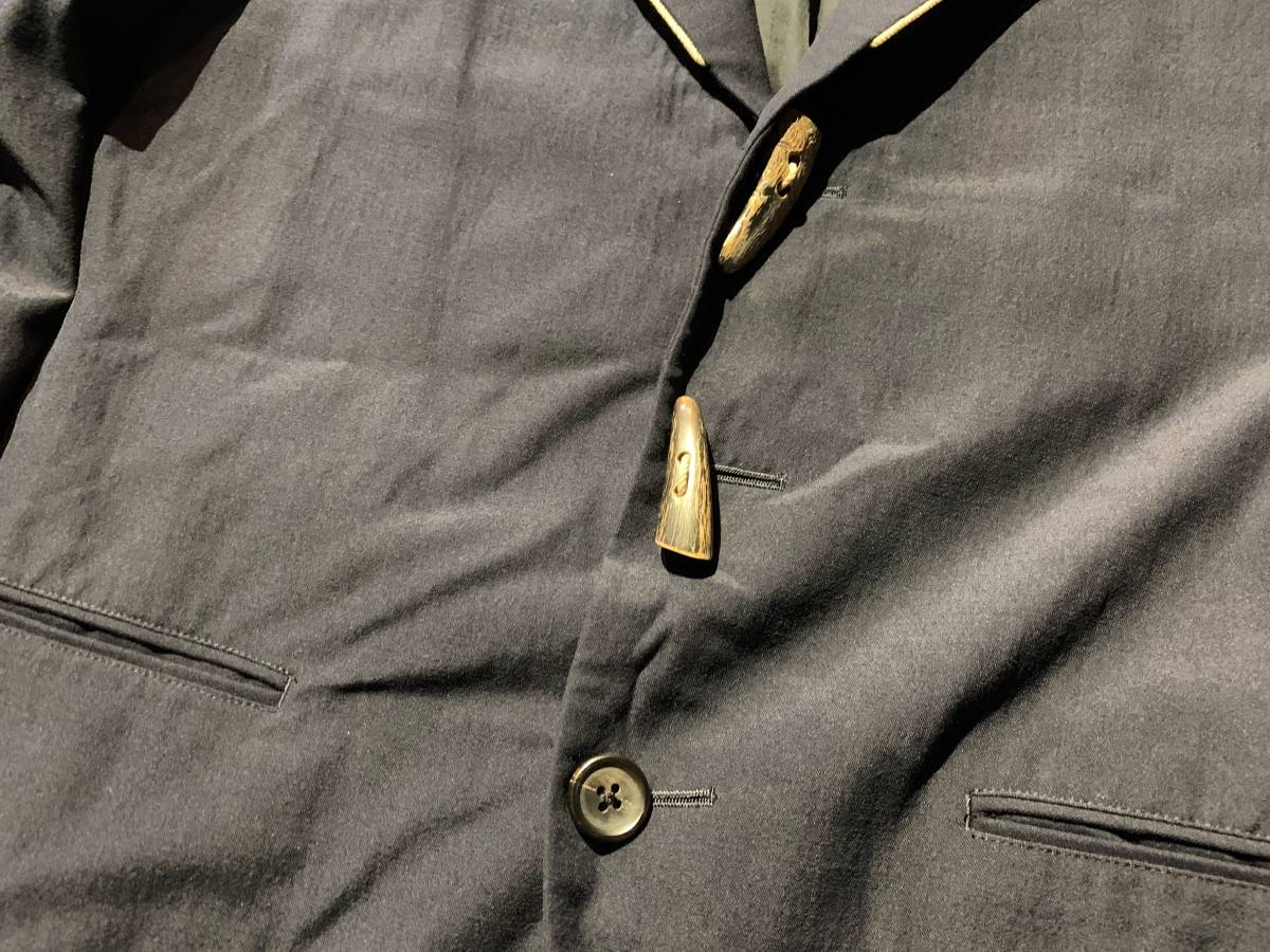 Yohji Yamamoto POUR HOMME 87AW パイピングテープ 水牛ボタン ウール