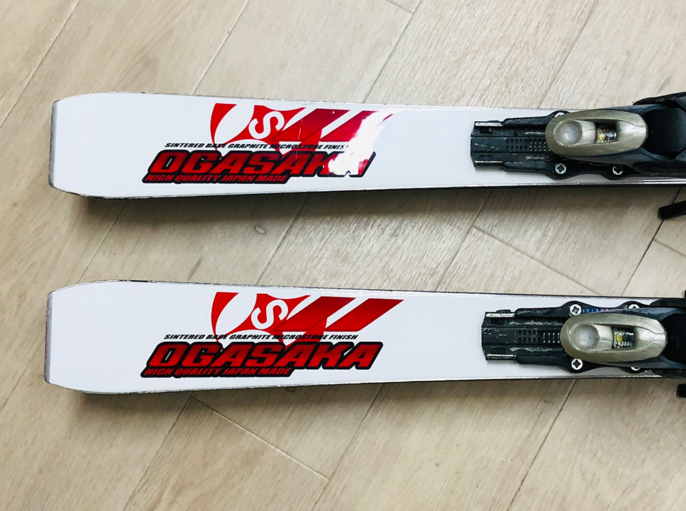 中古板】OGASAKA オガサカ スキー板 + ビンディングセット 165cm デモ