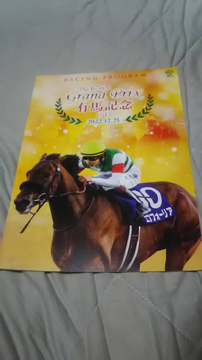 2019年&2022年 カラーレーシングプログラム11冊&オマケ！ 日本ダービー、ジャパンカップ、有馬記念、天皇賞・秋、菊花賞、競馬の殿堂_2022年 有馬記念