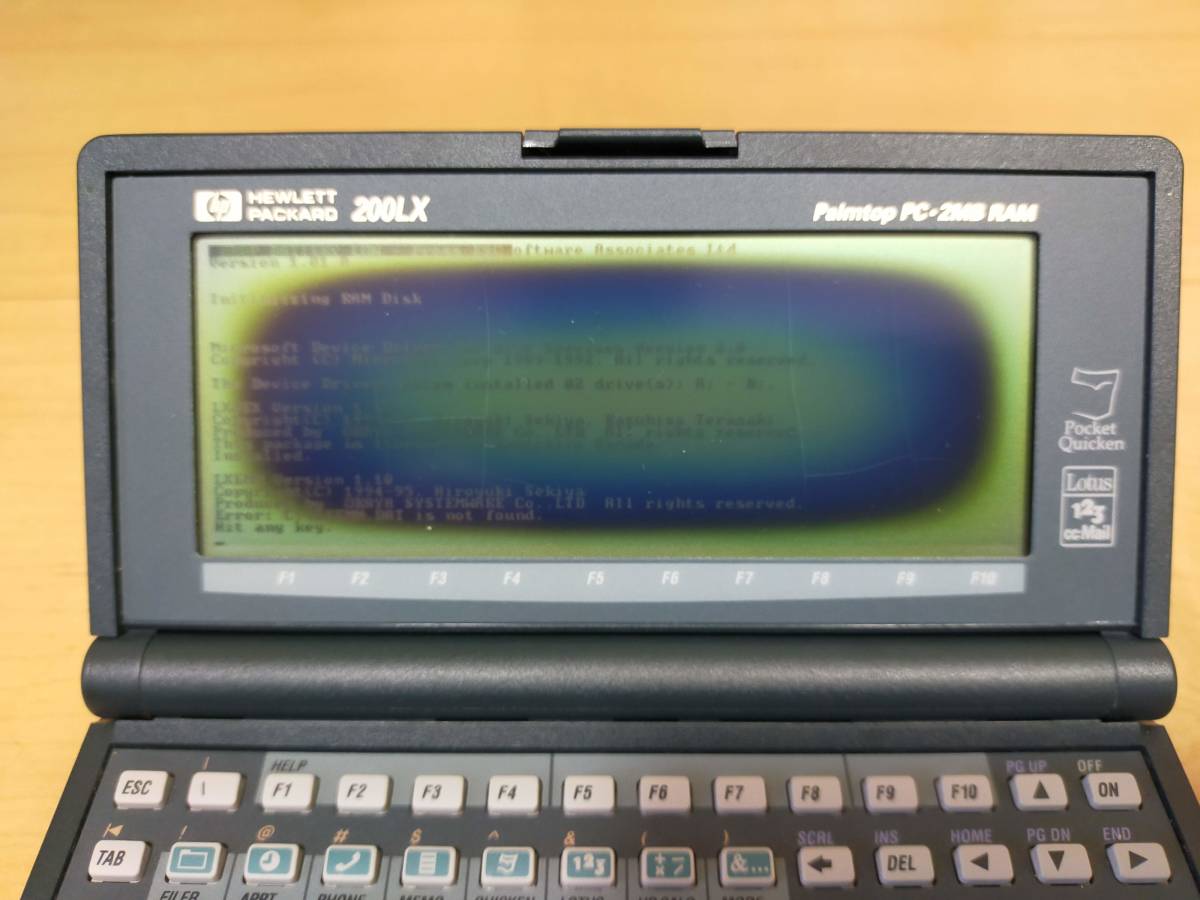 HP 200LX 無改造 専用ポーチ 元箱あり ビネガーシンドロームのためジャンク扱いの画像8